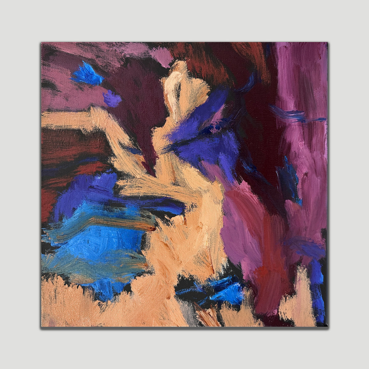 Abstract expressionist painting Disco Nights by Kylie Sams.