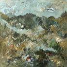 Contemporary painting of a landscape scene in nature