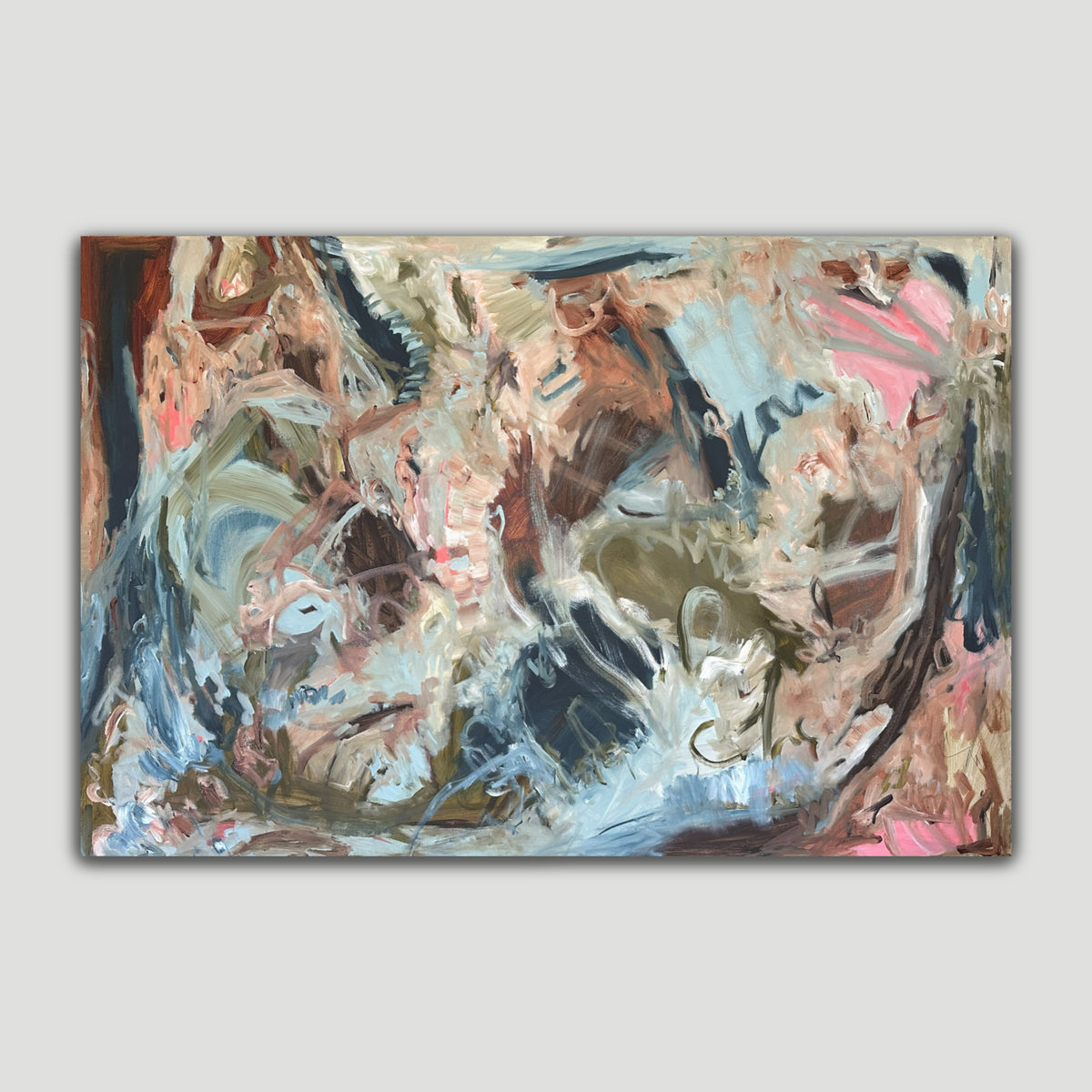 Large abstract painting The Dance by Kylie Sams 